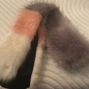 Neiman Marcus Faux Fur Scarf